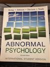 Abnormal Psychology Eleven Edition