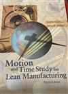 Motion and Time Study for Lean Manufacturing