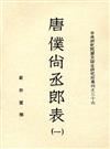 唐僕尚丞郎表（共四冊）