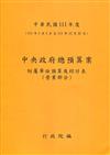 中央政府總預算案附屬單位預算及綜計表-營業部分111年