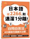 日本語從2266，到連溜1分鐘：自問自答法＋4口語技巧演練大公開（25K＋QR碼線上音檔＋MP3）