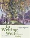 Steps to Writing Well With Additional Readings