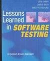 Lessons Learned in Software Testing