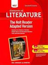 Holt Elements of Literature : The Holt Reader, Adapted Version Second Course
