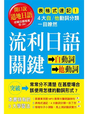 流利日語關鍵：自動詞與他動詞 | 拾書所