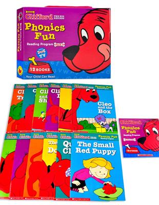 Clifford Phonics Fun： Reading Program Pack 2 (12 Books+CD) | 拾書所