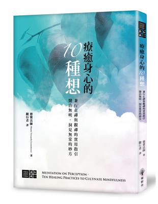 療癒身心的十種想：兼行「止禪」與「觀禪」的實用指引，醫治明、洞見常的妙方 | 拾書所