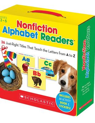 Nonfiction Alphabet Readers Parents Pack with CD(26 titles/1 activity book/16 sticker)