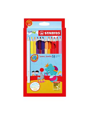 特大油性色鉛筆 24色紙盒裝 Stabilo思筆樂 Taaze 讀冊生活